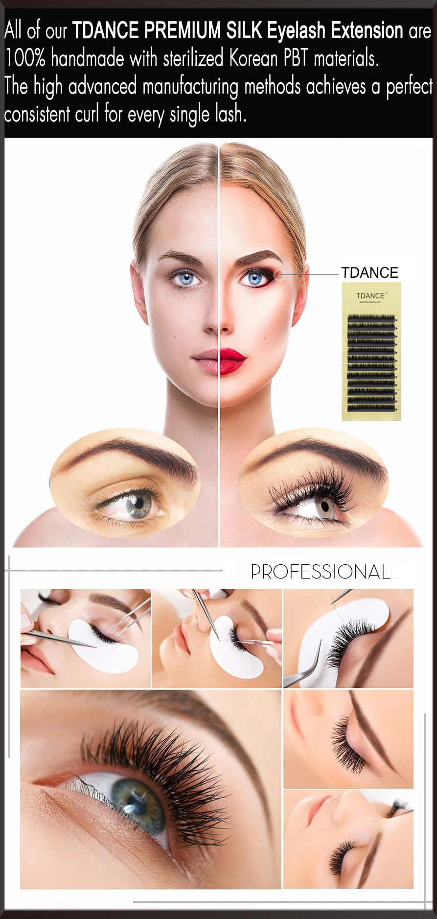 Fans Eyelashes 2D/3D/Y Type Prime Silk Lash Eyelash Extensions