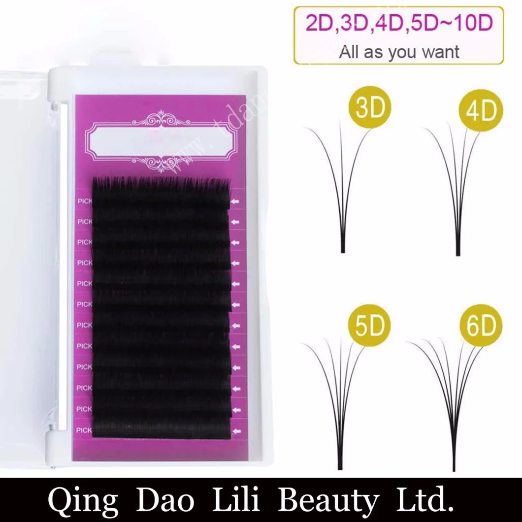 Private Label Volume Lashes Easy Fan Eyelashes Extensions