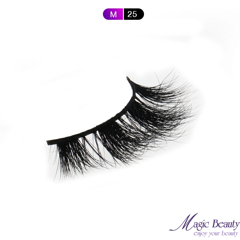 2020 Fashion Charming Style Lashes M08 M25 3D Mink False Eyelashes Beauty Eyelash with Makeup Tools