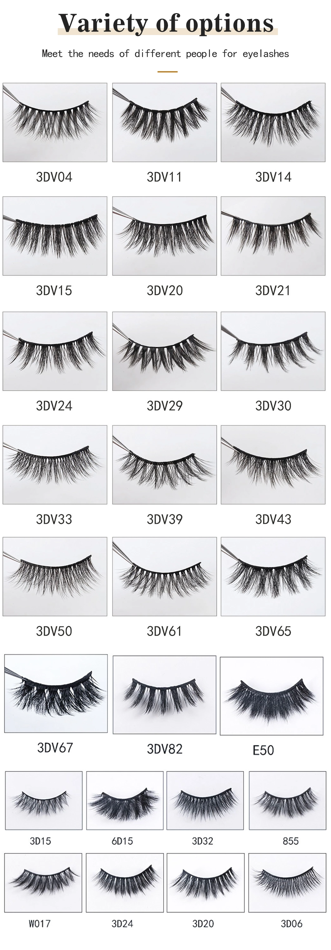 Wholesale Private Label Eyelash Vendor Natural Looking 3D Faux Mink Eyelashes 3D Silk Fluufy Lashes