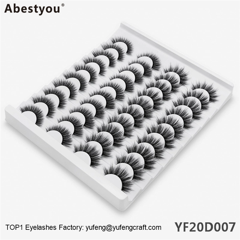 Abestyou Wholesale 100% Real Mink 25mm 5D Eyelash Individual Mink Eyelashes