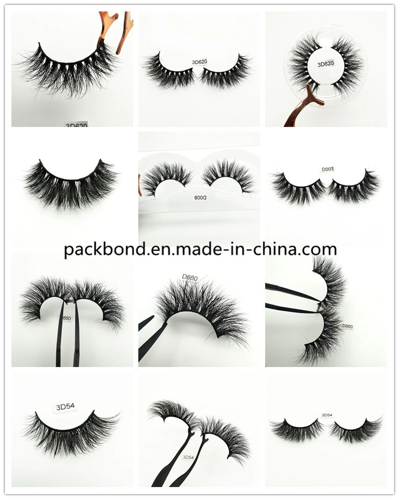100% Real Mink Lashes 3D Mink Eyelash with Private Label Packaging