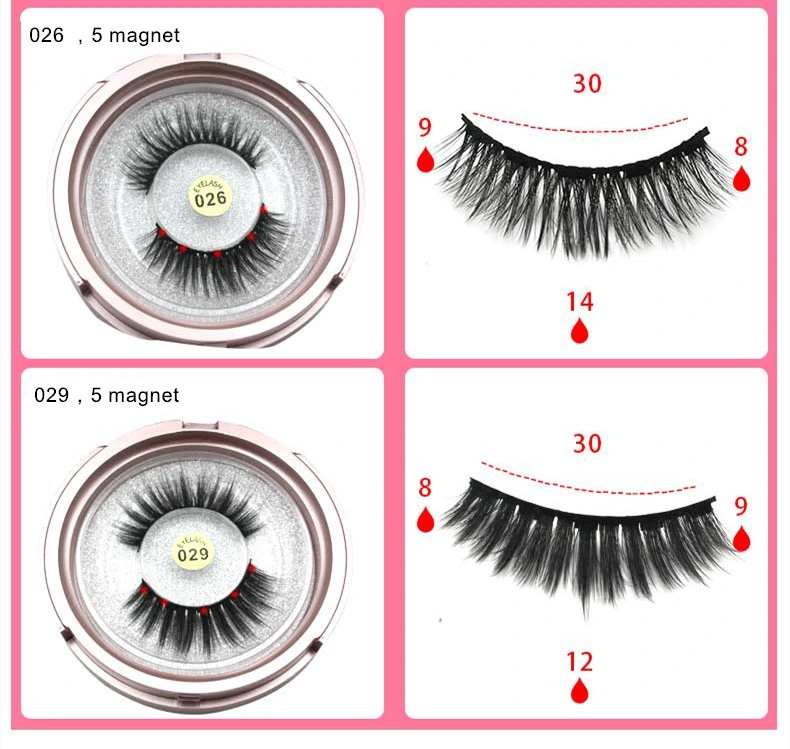 Wholesale Best Seller Magnetic Eyeliner Eyelashes Silk Lashes Faux Mink Eyelashes Extension Eyeliner Eyelash