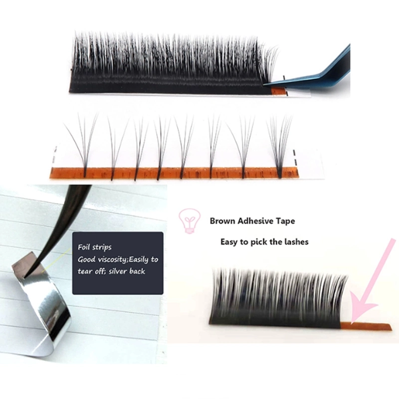 Factory Supplies 4D 5D Silk Lashes Flat Lash Extension Eyelashes with Great Price