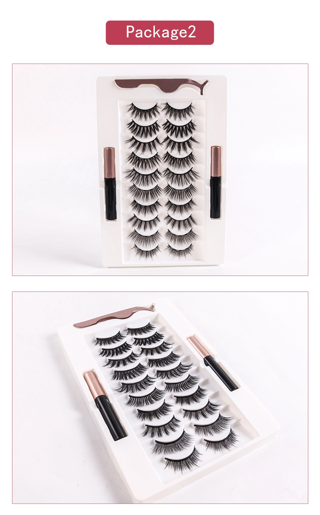 5 Magnets Eyelashes Natural Look False Eyelashes Magnetic Lashes Magnetic Liquid Eyeliner Magnetic False Eyelashes