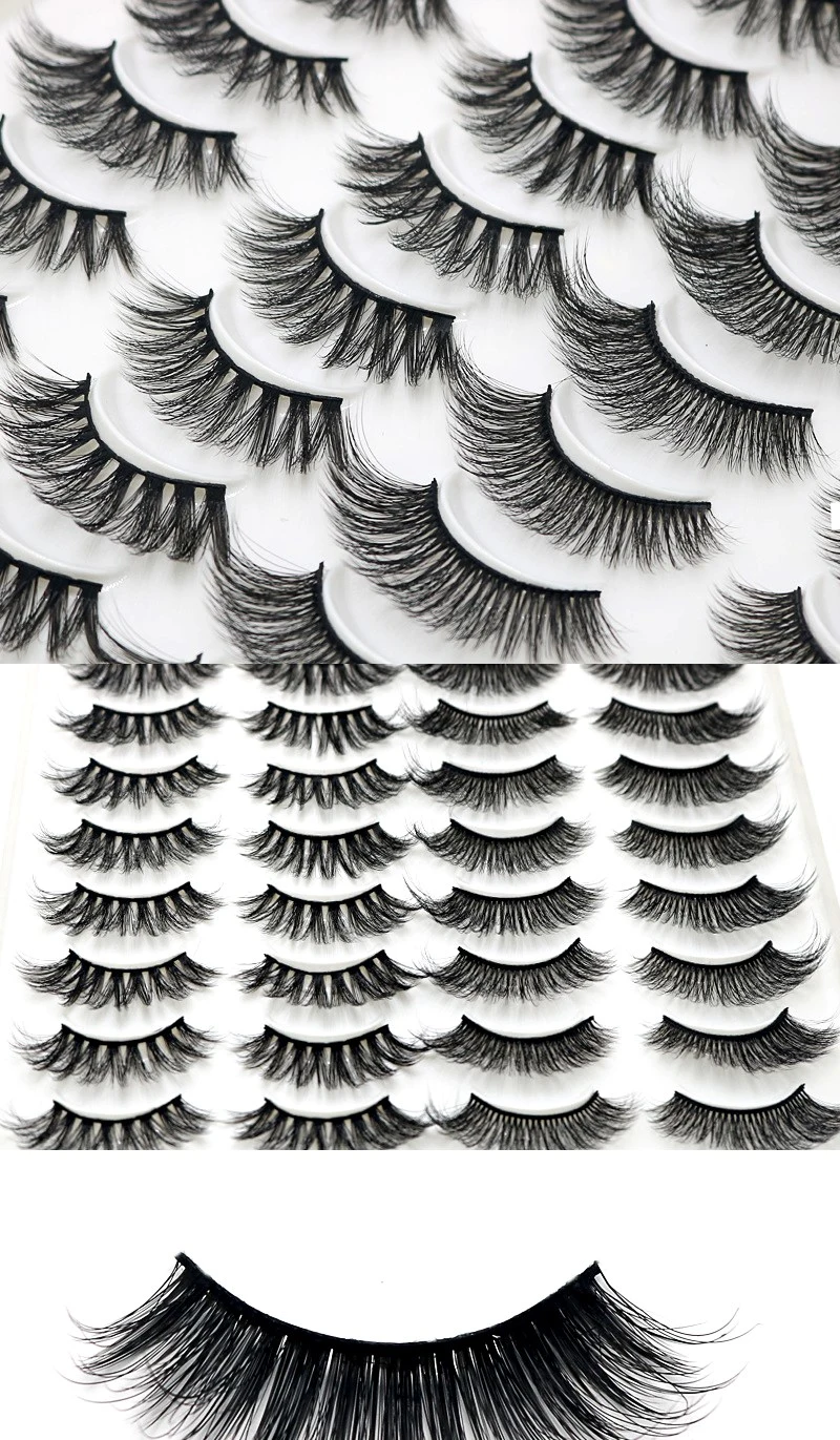 Makeup Products 25 mm 3D Mink Eyelash Private Label False Eyelashes with Custom Packaging Box