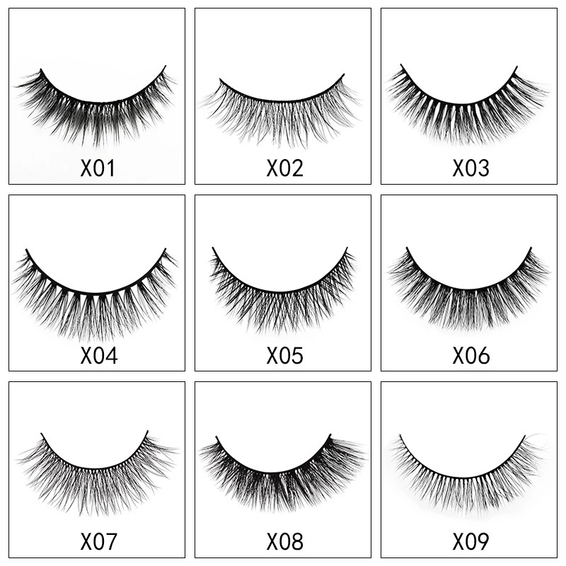 Wholesale 3D Mink Eyelashes Private Label Cruelty Free Vegan Lashes Clear Band Mink False Eyelashes Vendor