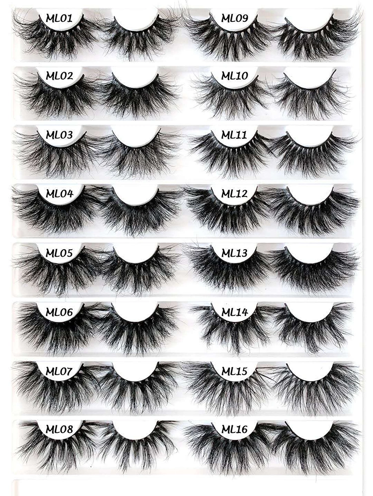 100% Real Mink Natural 3D Eyelashes Ready to Ship Private Label Wholesale Vendor 3D Mink Eyelashes