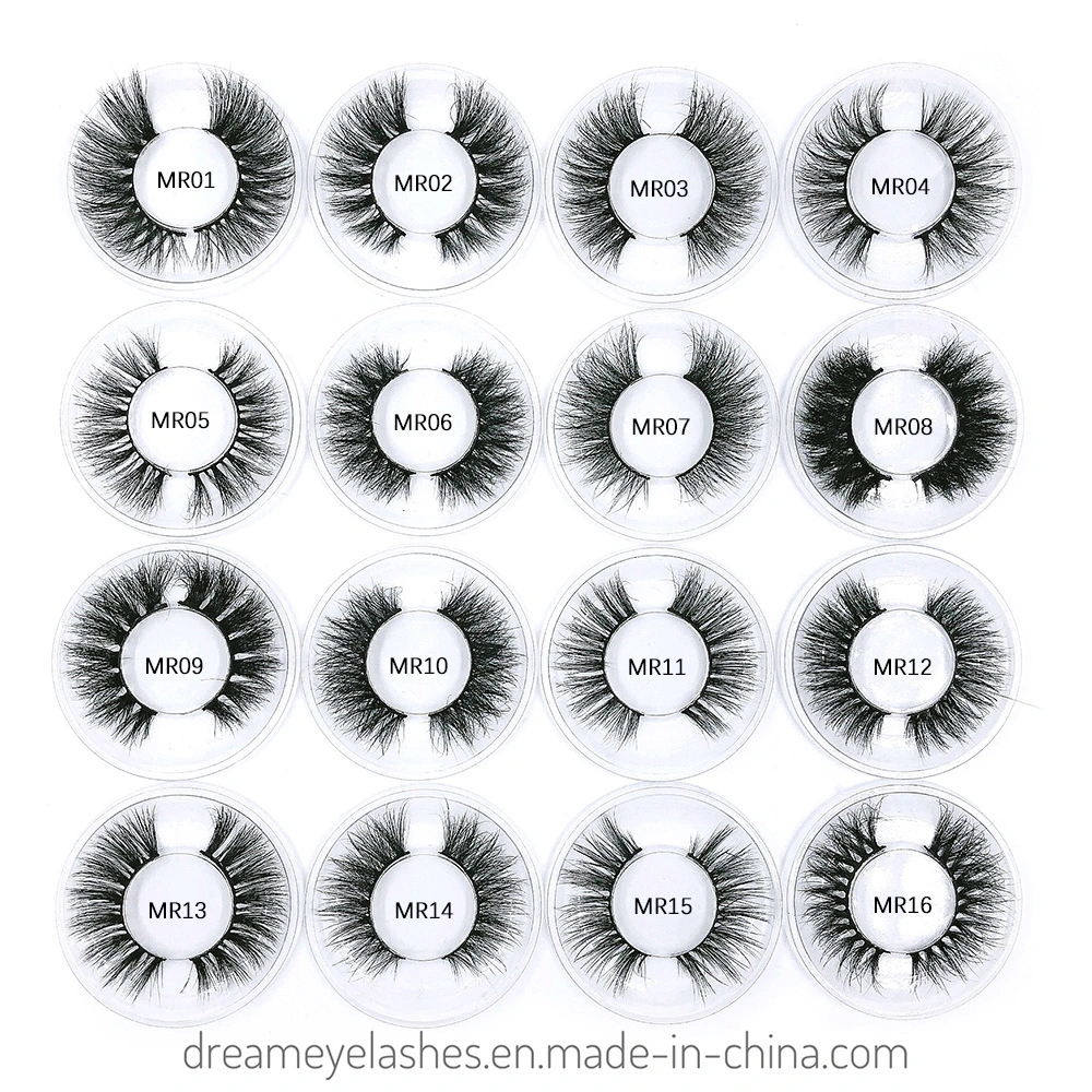 5D Real Mink Fur Faux Eyelash with Private Label Package About 18mm