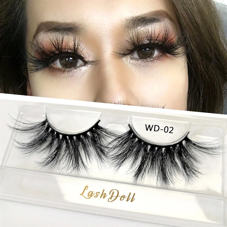 Top Quality 25mm 3D Mink Lashes Private Label Premium Mink Eyelashes 25mm Eyelash