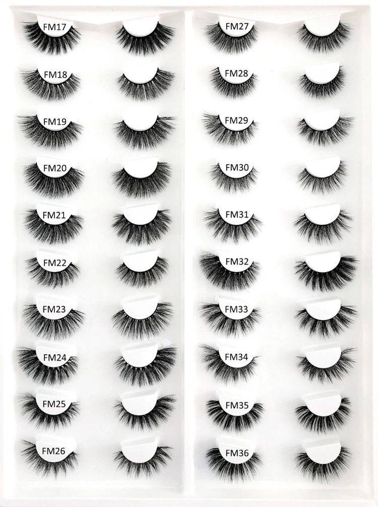 10-18mm Eyelashes Christmas Package Faux Mink Eyelashes Vendor 3D Mink Eyelashes Vendor