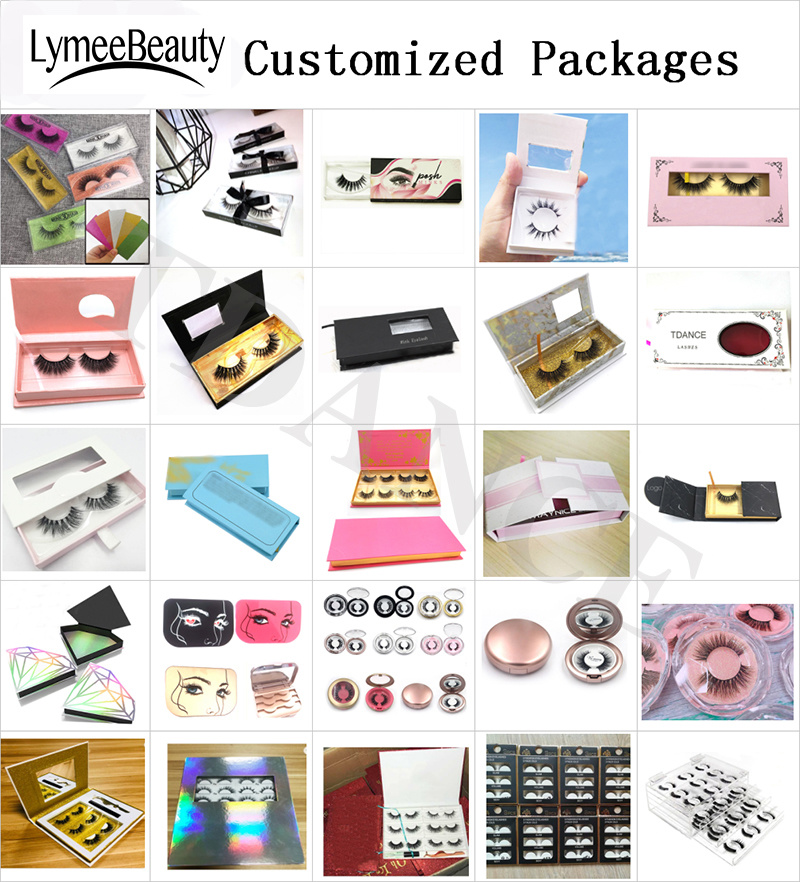 Custom Lashes Mink Vendors with Eyelash Case Packaging