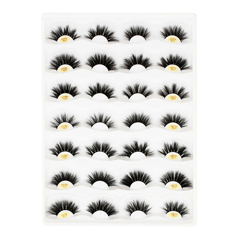 2020 Fashion False Eyelash Magnetic Eyeliner Eyelash Fluffy Mink Eyelash Extension Silk Strip Eyelash OEM
