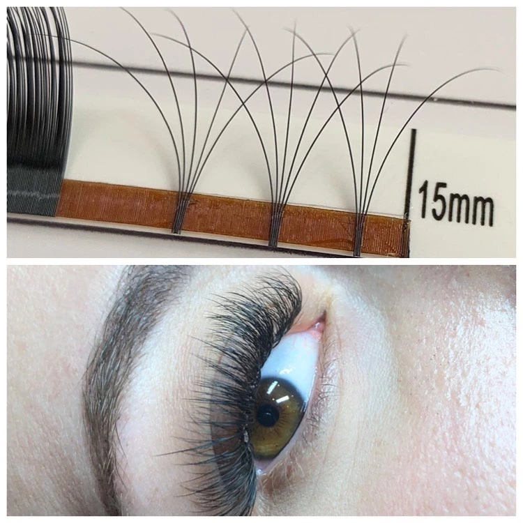 Private Label Easy Fan Volume Eyelash Extension Blooming Russian Volume Eyelashes