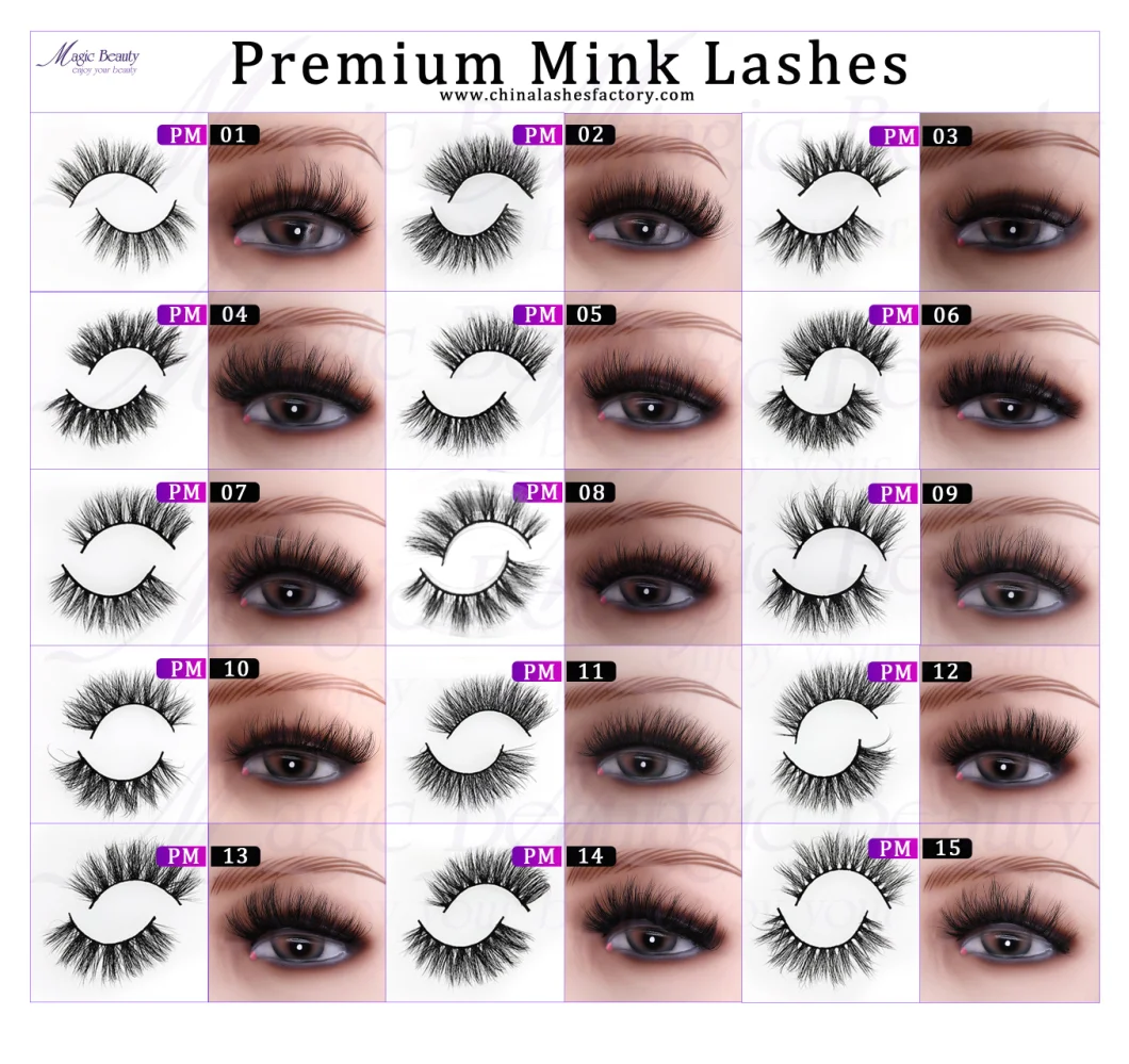 2020 New Design Style Eyelash 3D 5D Premium Mink Lash Real Mink Eyelashes for Free Sample