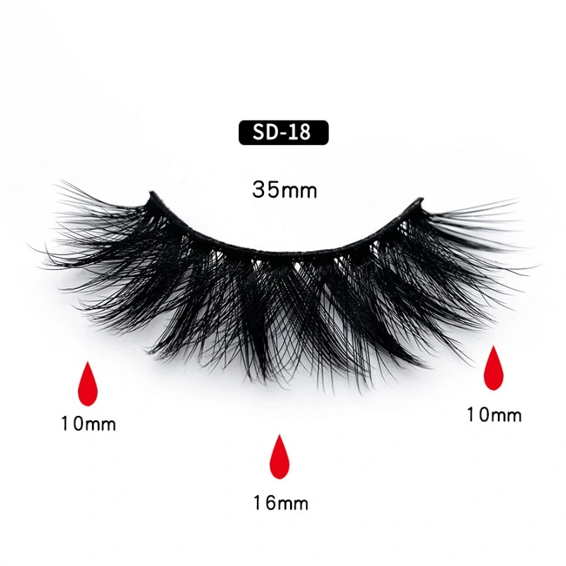 3D Mink Hair False Eyelashes European and American SD Soft Long Thick Eyelash Extension