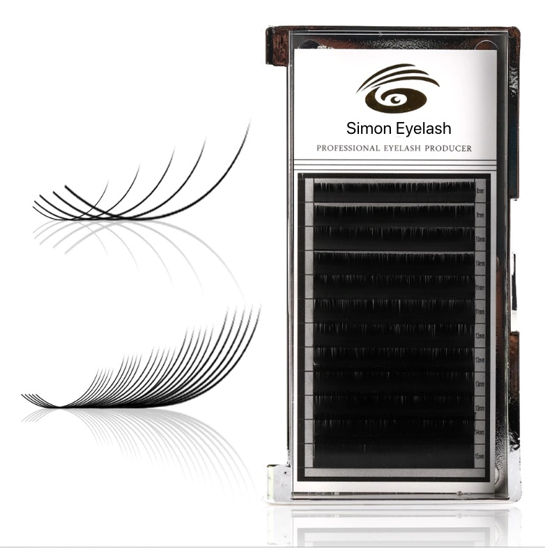 Private Label Easy Fan Volume Eyelash Extension Blooming Russian Volume Eyelashes