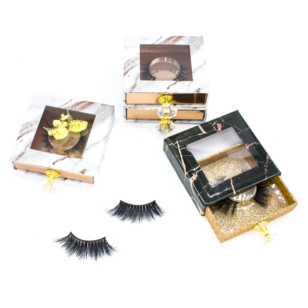 3D 5D 22mm Mink Eyelashes Vendor Provide Strip Eyelashes and Eyelashes Filaments