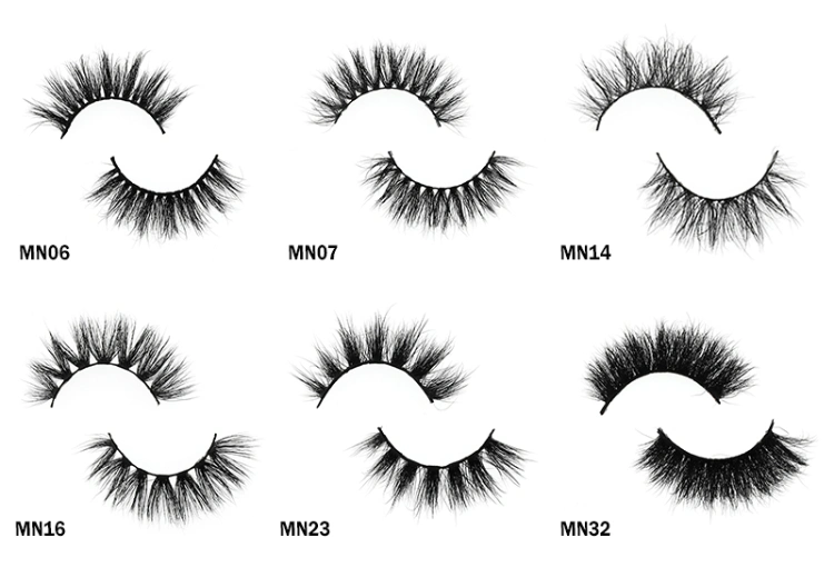 Wholesale False Eyelashes 3D Mink Lashes Cross Long Fake Eyelash