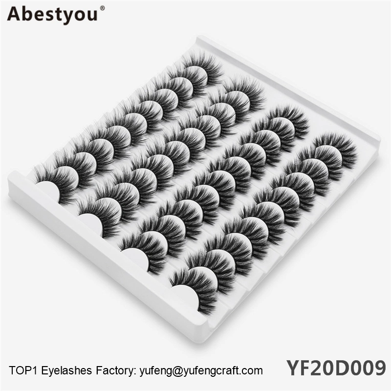 Abestyou Wholesale 100% Real Mink 25mm 5D Eyelash Individual Mink Eyelashes