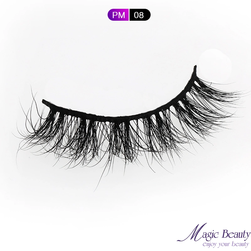 Real Mink 3D/5D Mink Individual Lash/Strip Eyelashes Thick False Lashes for Cosmetics