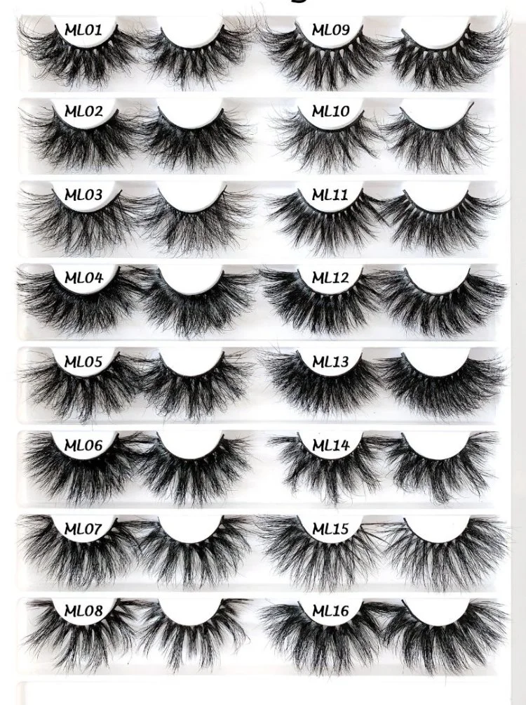 Low MOQ Customized Paaging for Cross Mink Eyelashes 3D Lashes Wholesale 16mm 17mm 18mm 5D Eyelashes Mink