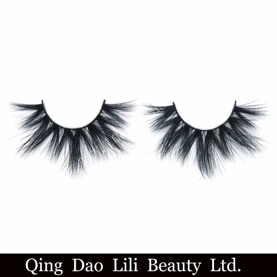 Wholesale Private Label Eye Lashes 25mm 3D Mink Eyelashes Band Mink Lashes Vendor