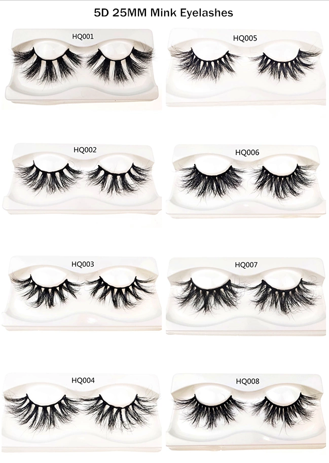 3D 5D 22mm Mink Eyelashes Vendor Provide Strip Eyelashes and Eyelashes Filaments