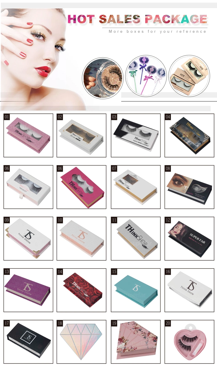 Wholesale Create Your Own Brand Custom Package Eyelash Book Private Label Cruelty Free 3D Mink Eyelash