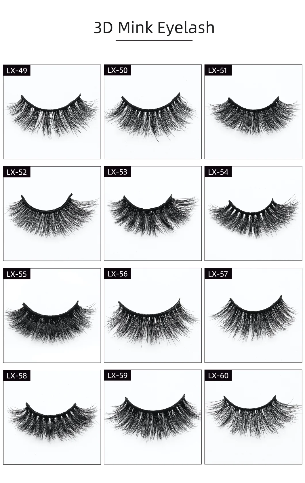 Individual Russian Volume Eyelashes C Cc D Natural False Eyelashes Mink Classic Eyelash