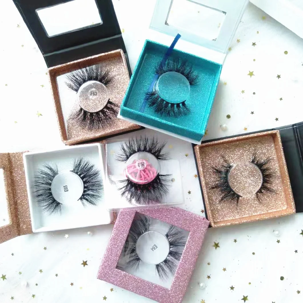 Natural Lashes C Curls Individual 3D Mink Eyelashes Extention with Lashes Book and Custom Boxes