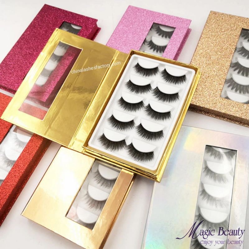 Wholesale Handmade Private Label Faux Mink Lashes Bulks Wispy False 3D Mink Eyelash for Cosmetics Artist