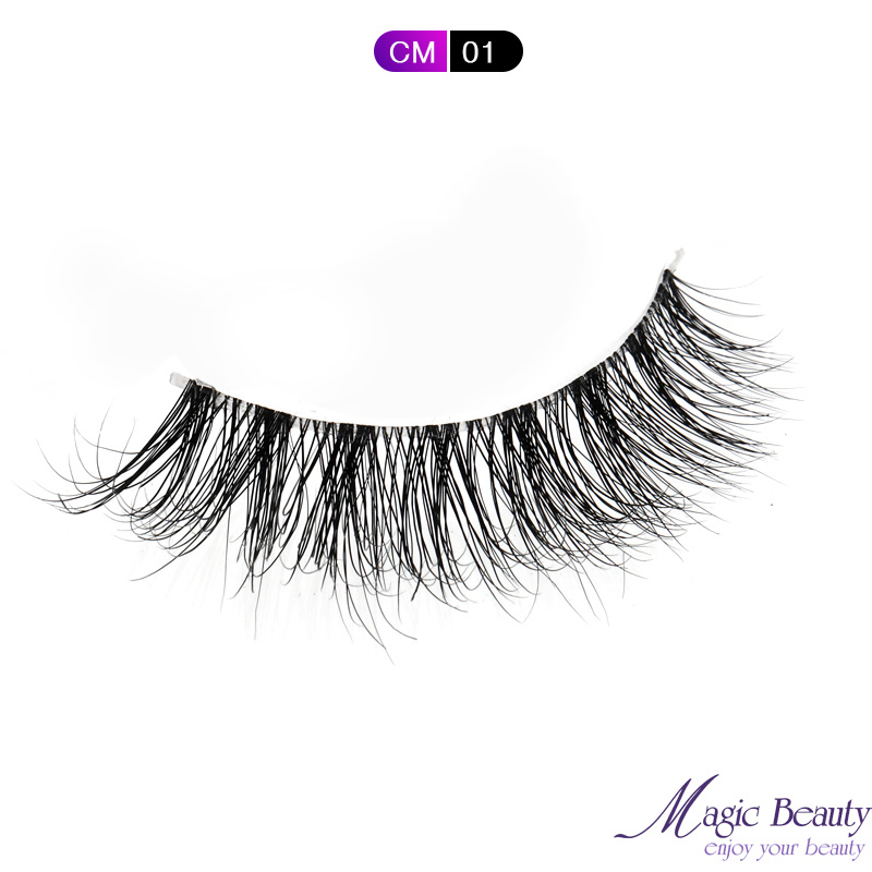 Free Sample Cruelty-Free Clear Band False Eyelashes 3D Mink Strip Lashes with Wholesale Price