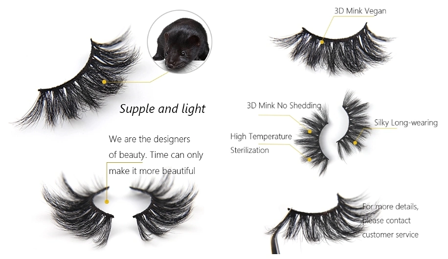 25mm Real Mink Eyelashes 3D5d6d8d Mink Eyelashes in Stock