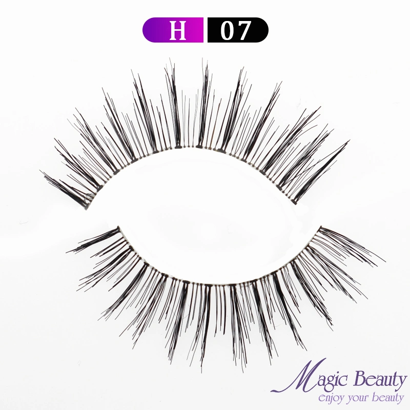 2020 Hot Selling Eyelashes Style H07 Human Hair Lashes Beauty Makeup Eyelash for Cosmetics