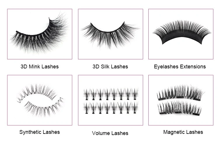 Private Label Super Long Silk False Eyelashes 3D Synthetic Eyelashes with Good Quality