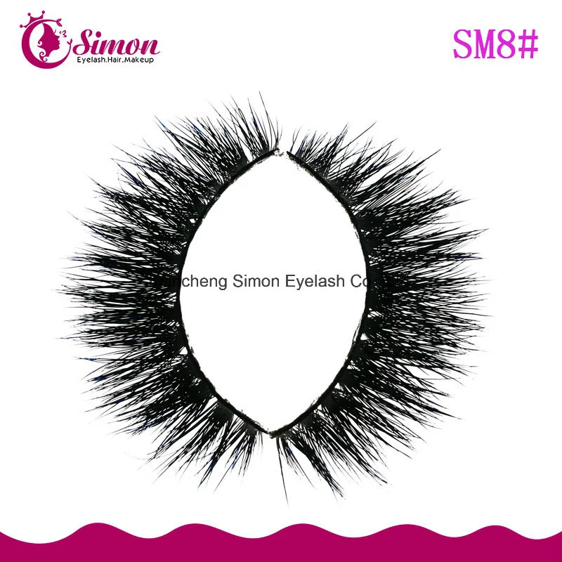 Long Curl Real Mink Strip Lashes False Eye Lashes Hand Made Eyelash