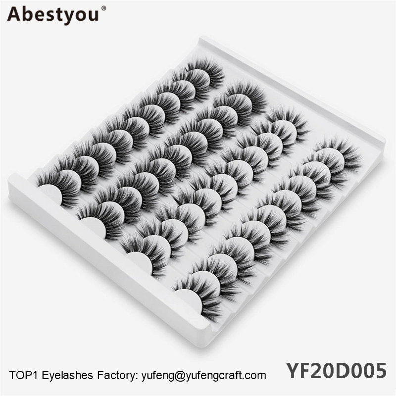 Abestyou Printing with Your Logo Wholesale Mink Lashes 5D 25mm False Eyelashes