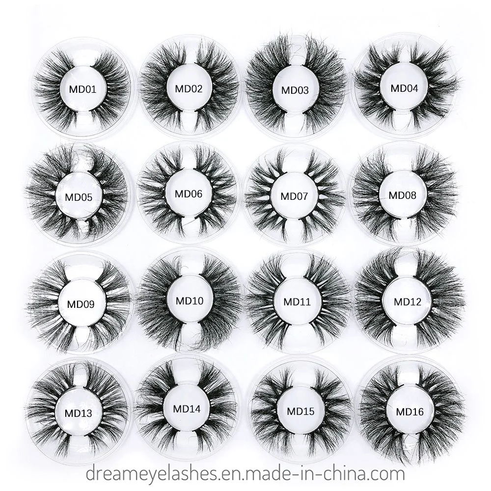 Flufffy 3D 5D Real Mink Eyelashes Wholesale with Marble Boxes