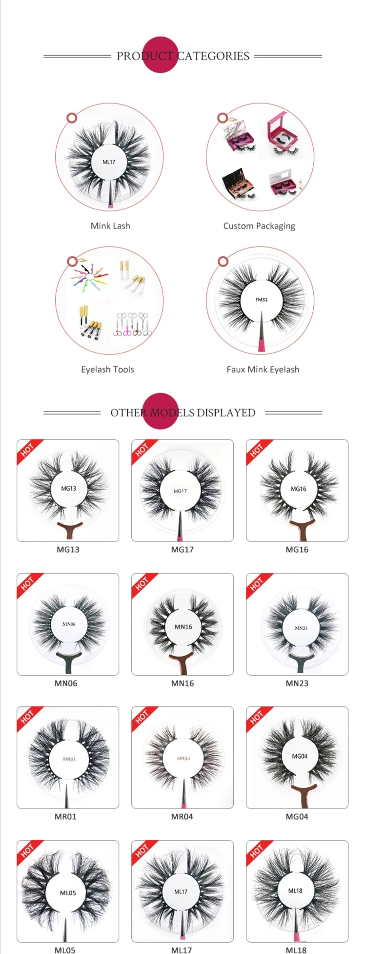 Private Label Fluffy Mink Lashes 25mm Eyelashes Long 3D 5D Mink Eyelashes