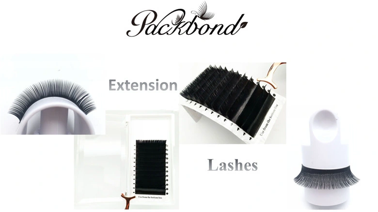 Flat Eyelash Extension Real Silk Lashes Individual 3D Eyelash Extension