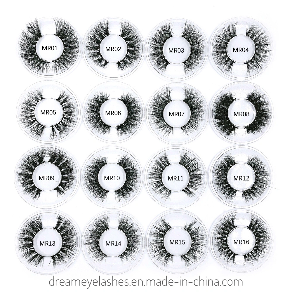 Flufffy 3D 5D Real Mink Eyelashes Wholesale with Marble Boxes