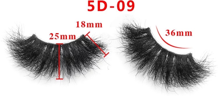 Custom Made Synthetic Lashes 25mm Faux Mink Eyelashes 3D Silk Eyelash