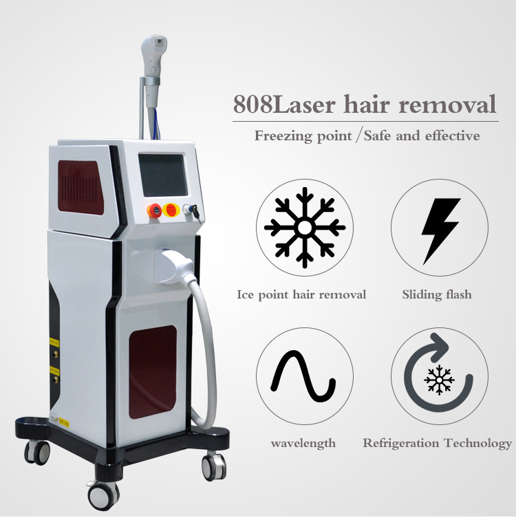 up-Rated Vertical Laser Machine Hair Removal 808nm Diode Laser Depilator