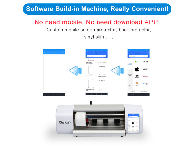 Daqin Mobile Screen Protector Machine for Small Business at Home