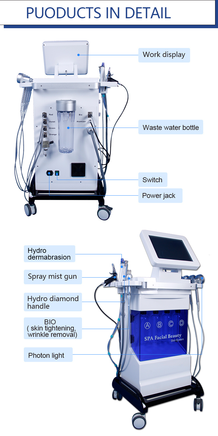 Popular Hydra Facial Microdermabrasion Skin Care Beauty Machine