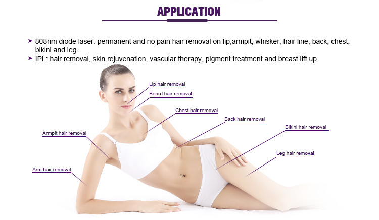 Multifunctional IPL+Soprano Diode Laser Hair Removal Machine