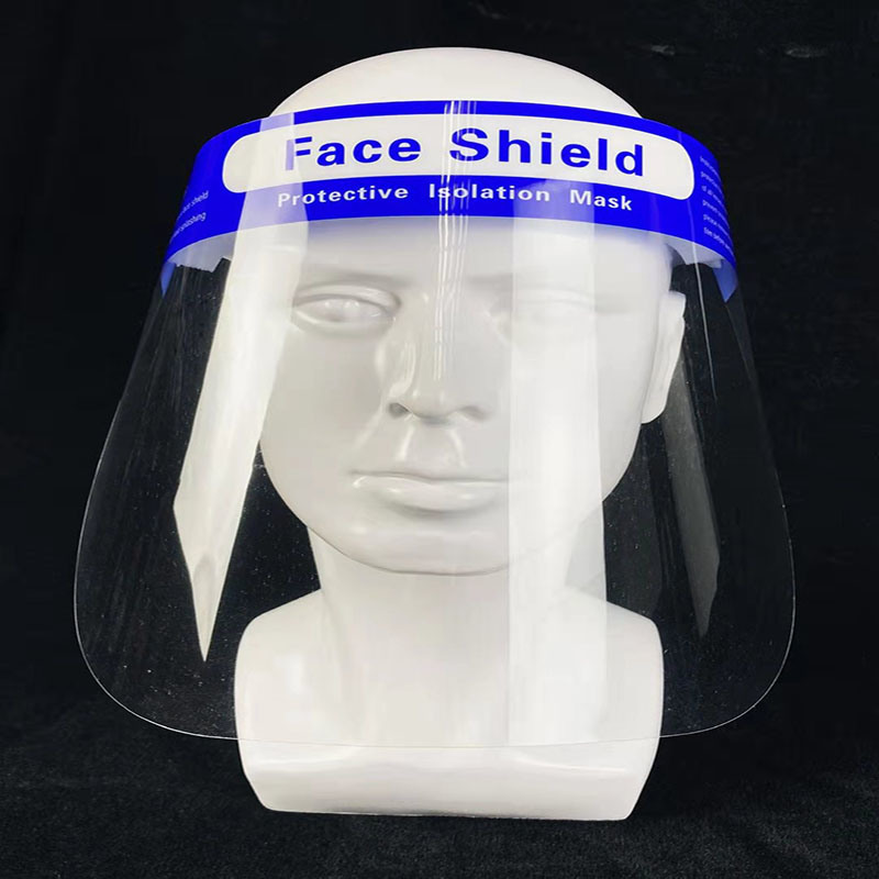 Personal Protective Equipment Transparent Protective Anti-Fog Disposable Face Shield Customizable