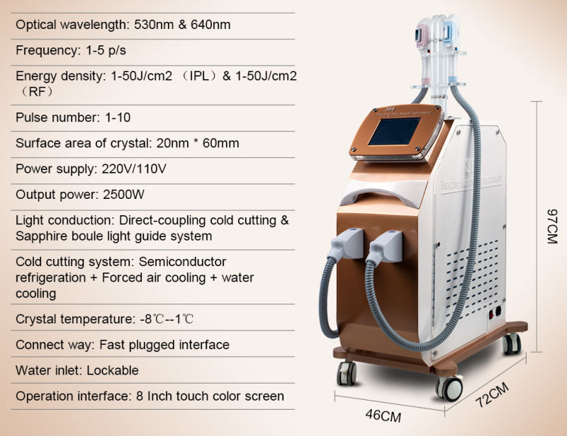 Hot Sales IPL Shr Treatment Handle Diode Laser Hair Removal Equipment