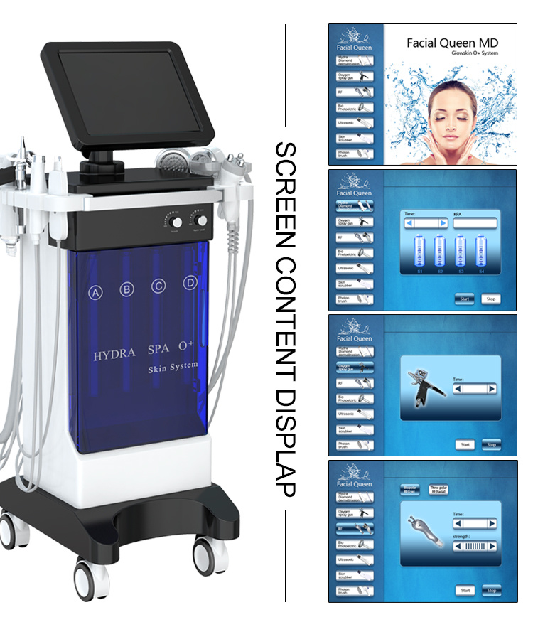 High Quality Hydra Facial RF Skin Tightening Microdermabrasion SPA Equipment SPA909